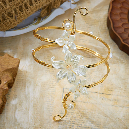 Boho Floral Wire Upper Arm Cuff