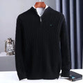 Tom Hollinger | Halbhoher Kragen Reißverschluss Strickpullover