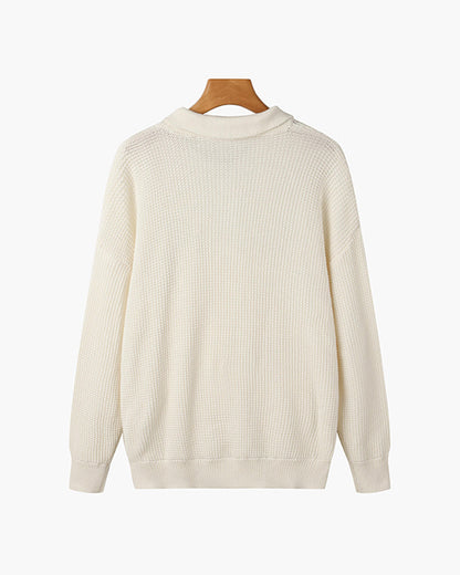 Tom Hollinger | Herren Strickpullover Mit Halbzip Aus Baumwolle