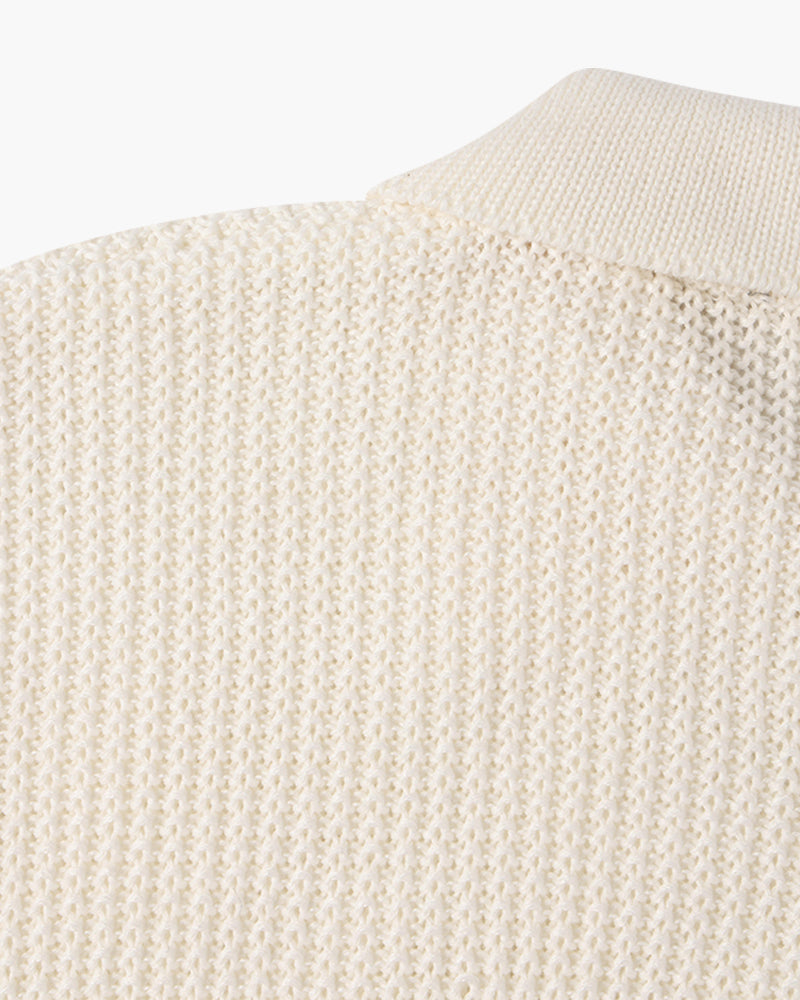 Tom Hollinger | Herren Strickpullover Mit Halbzip Aus Baumwolle