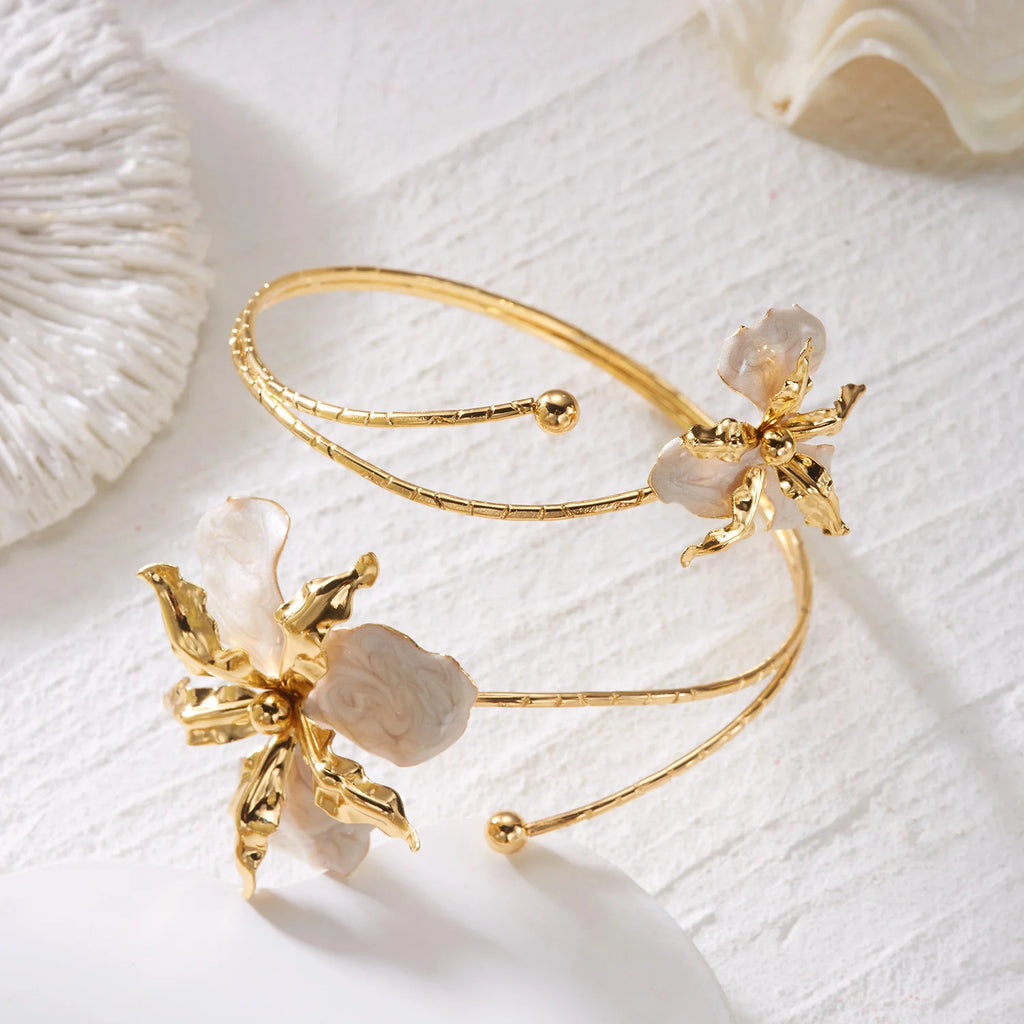 Boho Floral Wire Upper Arm Cuff
