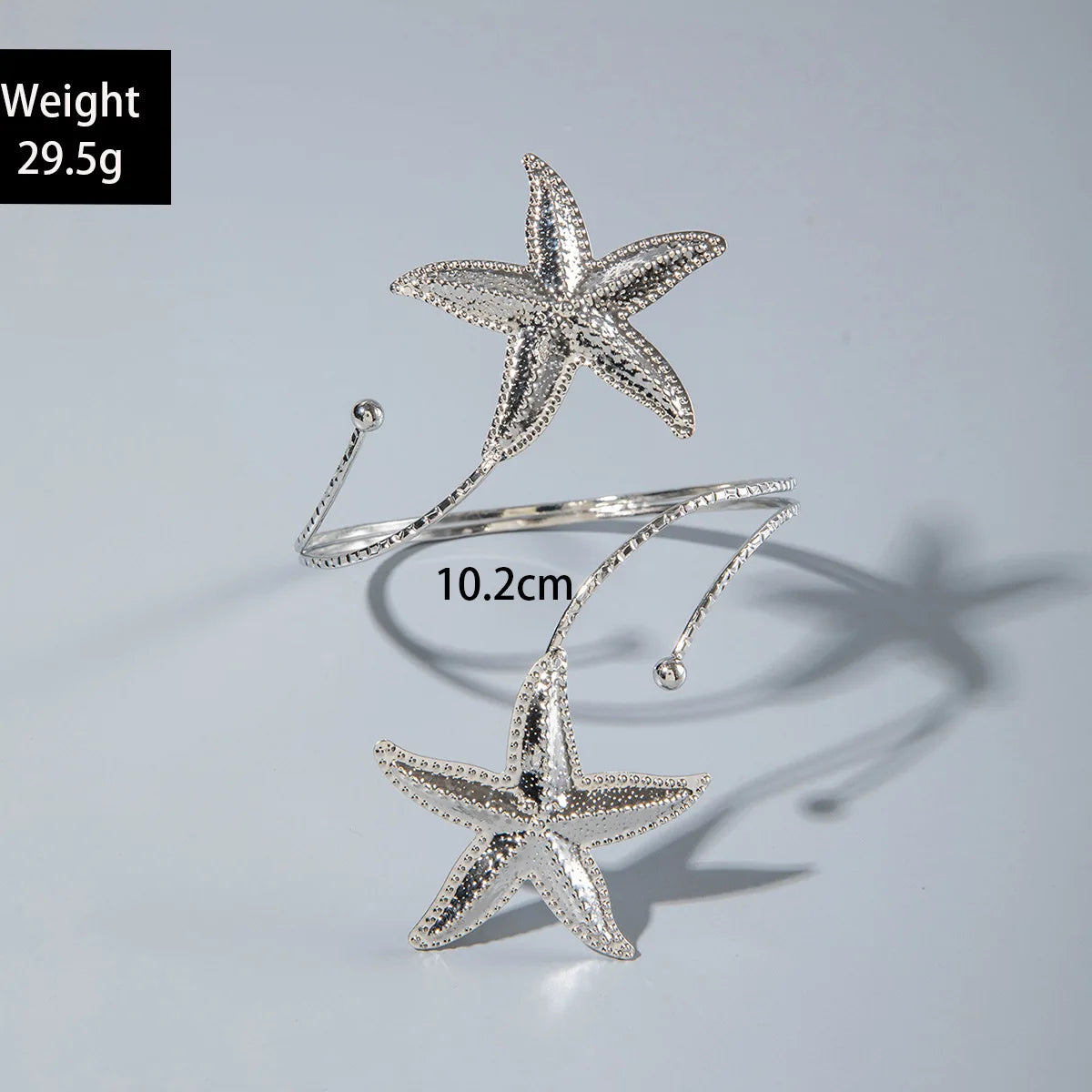 Bohemian Metal Starfish Open Arm Bracelet