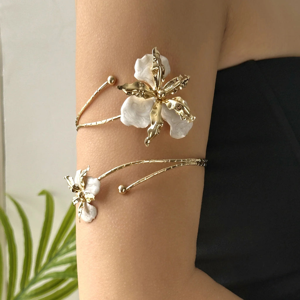 Boho Floral Wire Upper Arm Cuff