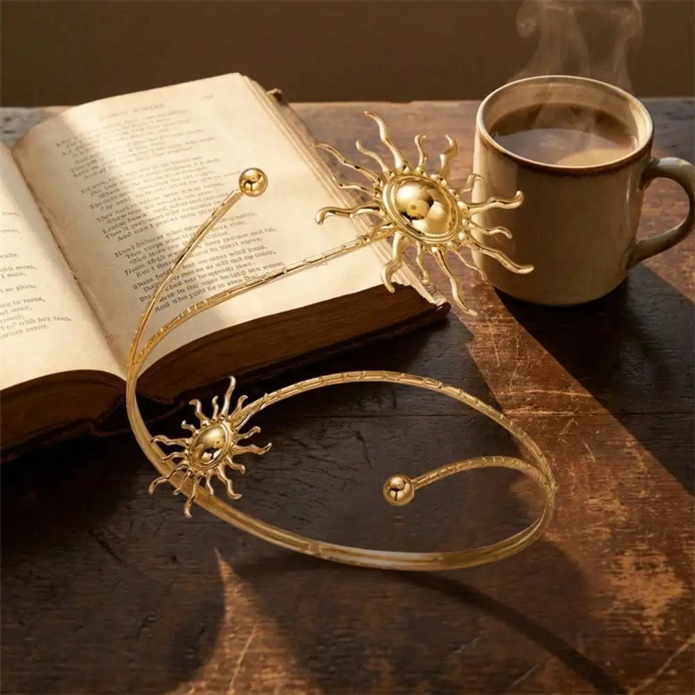 Gold Plated Sun Arm Cuff
