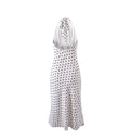 Tom Hollinger | Gepunktetes Neckholder-Midikleid