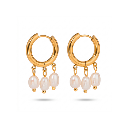 Tri Pearle Earrings