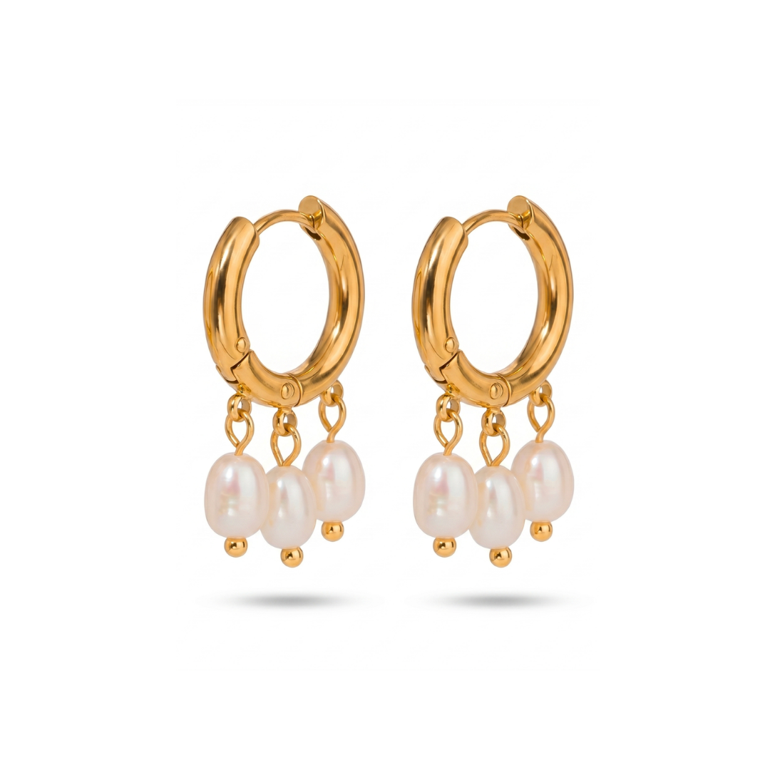 Tri Pearle Earrings