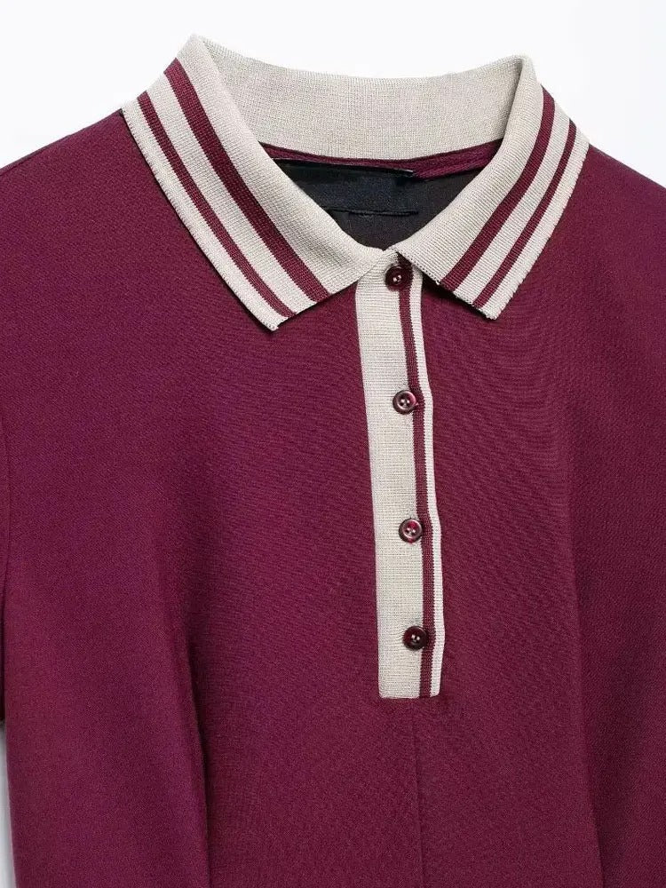 Tom Holinger | Elegantes Polokleid mit Faltenrock