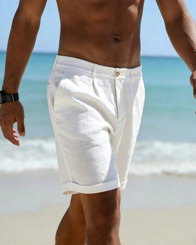 Tom Hollinger | Herren Shorts Aus Leinen Mit Regulärer Passform