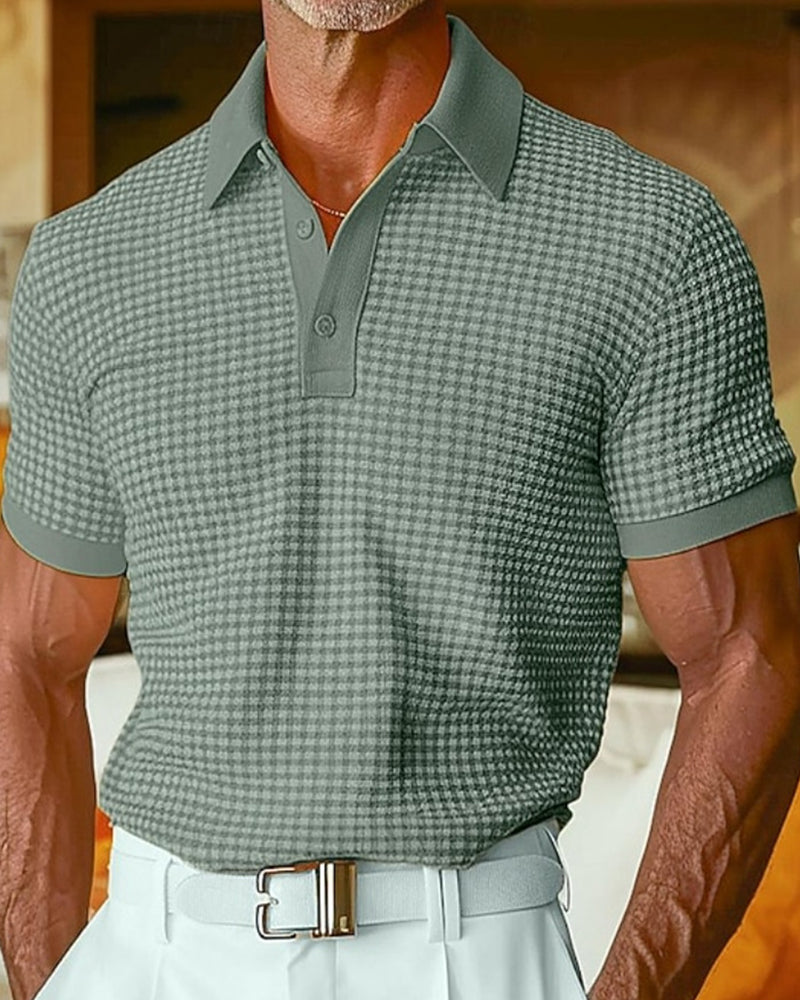 Tom Hollinger | Herren Poloshirt Mit Knopfleiste Und Kurzarm