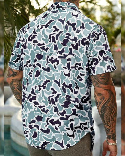 Tom Hollinger | Herren Kurzarmhemd Camouflage Regular Fit