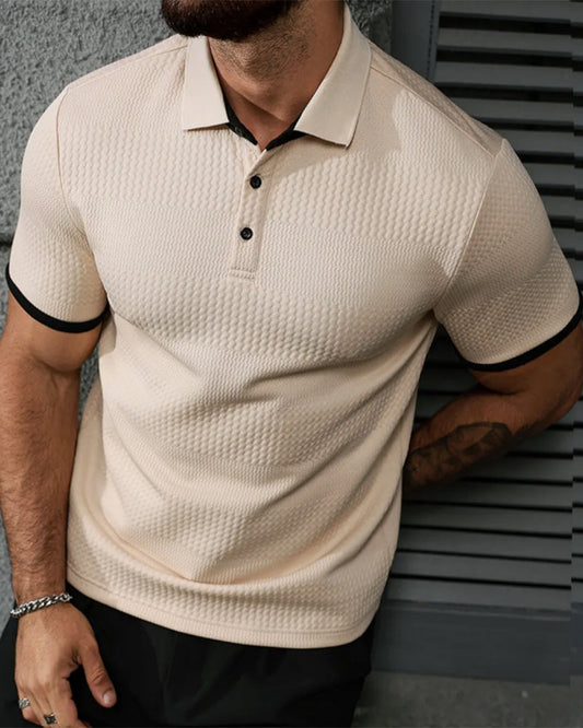 Tom Hollinger | Herren T Shirt Mit Reverskragen Und Lockerer Passform