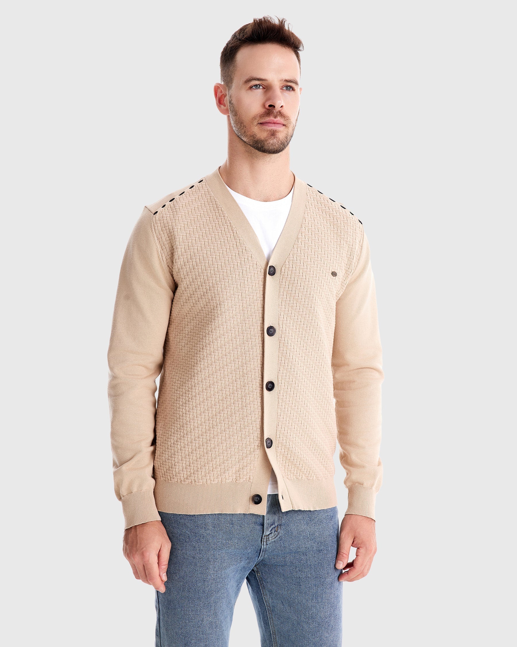 Tom Hollinger | Gestrickter Cardigan mit Knöpfen
