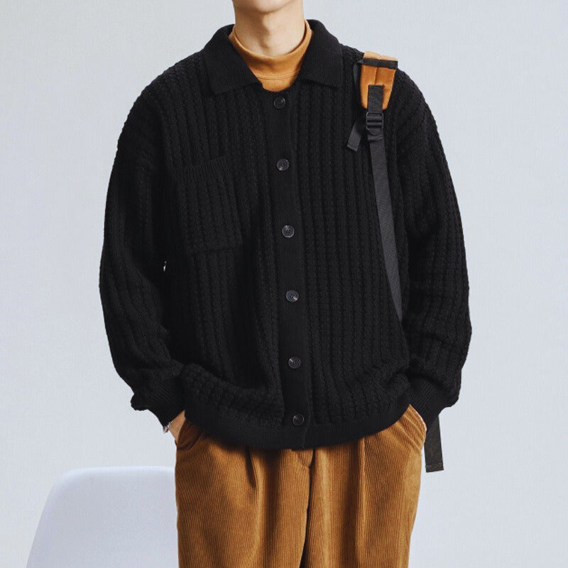 Tom Hollinger | Offener Cardigan aus Waffelstrick
