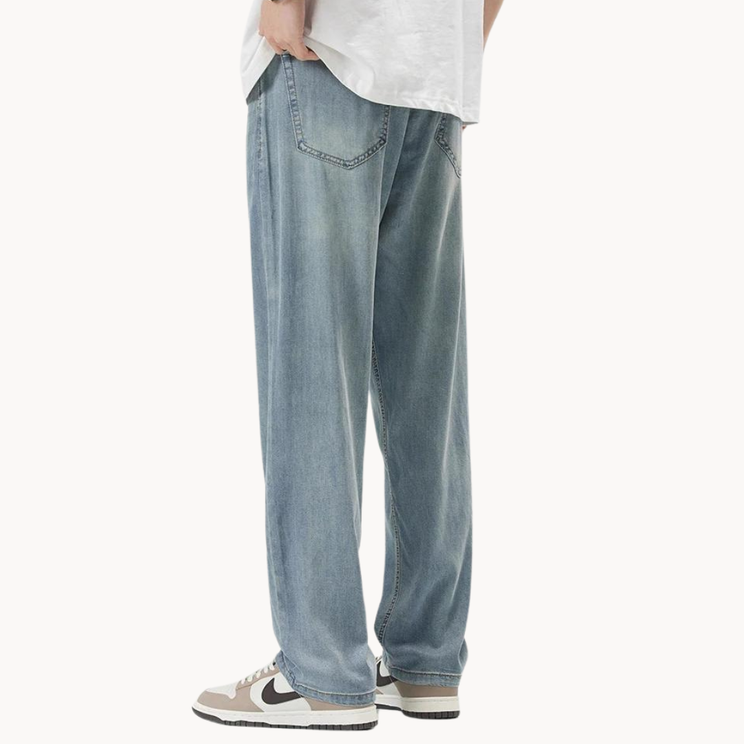 Tom Hollinger | Herren Straight Leg Hose Aus Lyocellmischung Mit 5 Taschen