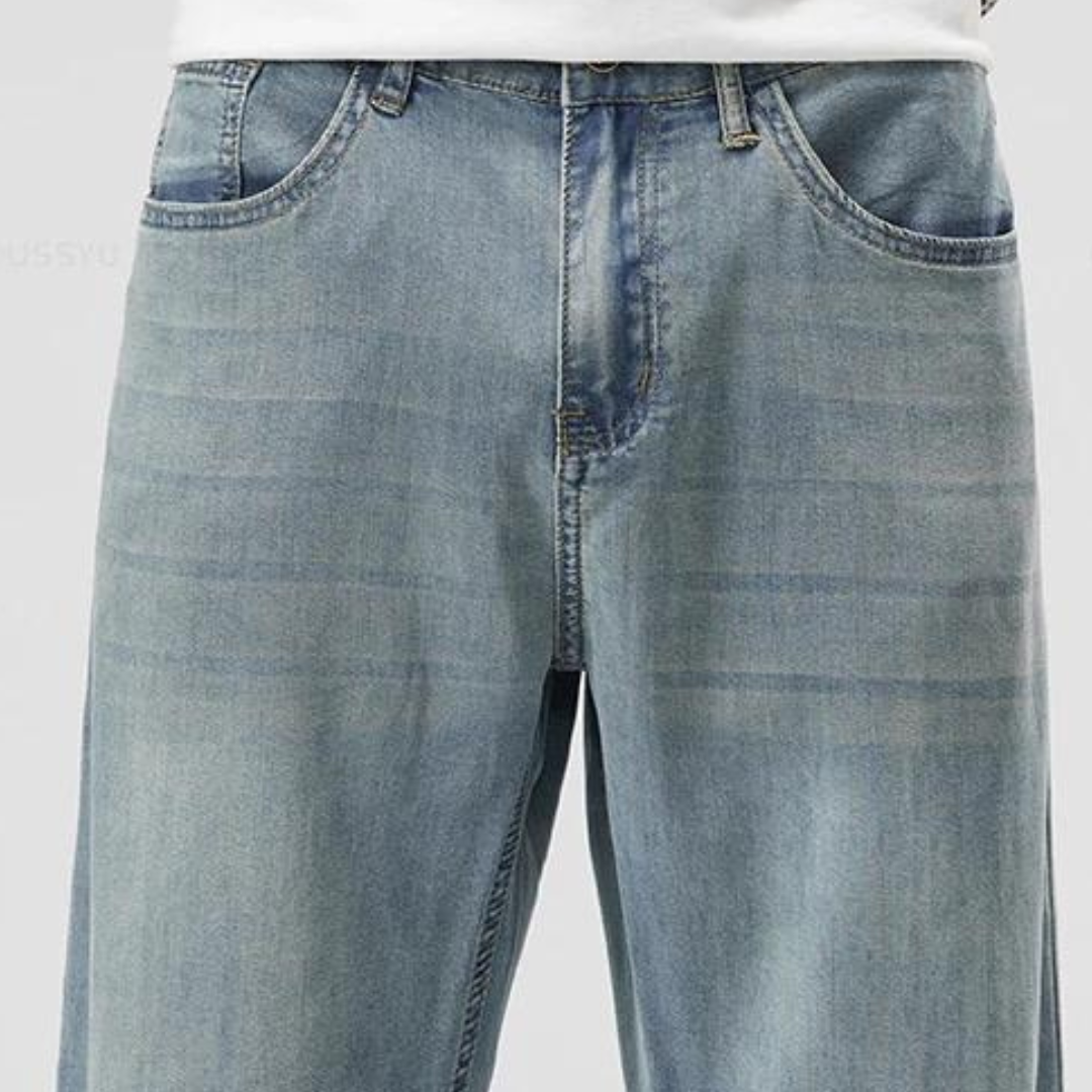 Tom Hollinger | Herren Straight Leg Hose Aus Lyocellmischung Mit 5 Taschen
