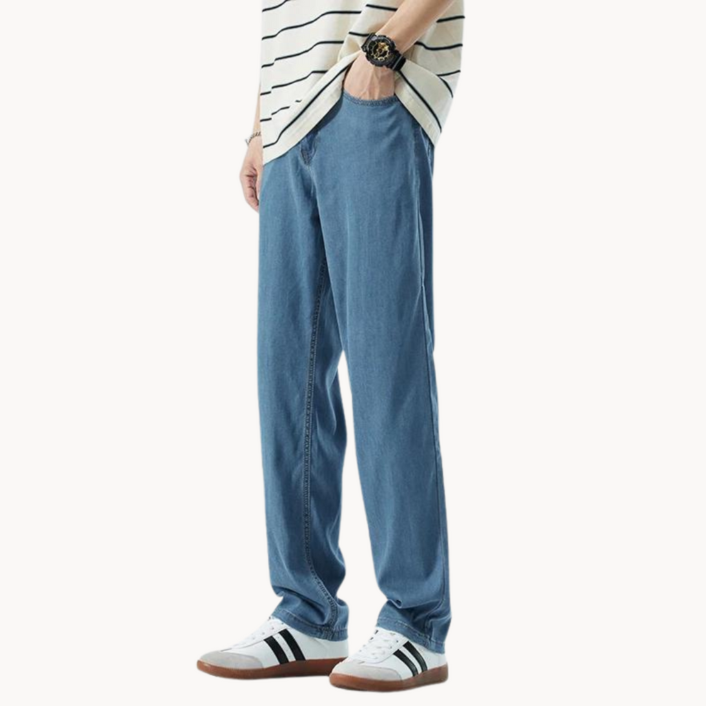 Tom Hollinger | Herren Straight Leg Hose Aus Lyocellmischung Mit 5 Taschen