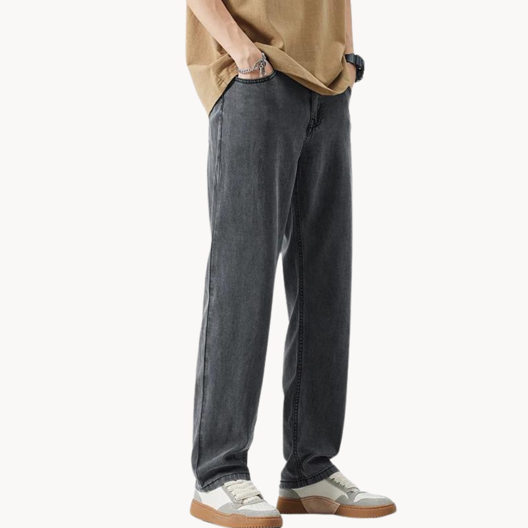 Tom Hollinger | Herren Straight Leg Hose Aus Lyocellmischung Mit 5 Taschen