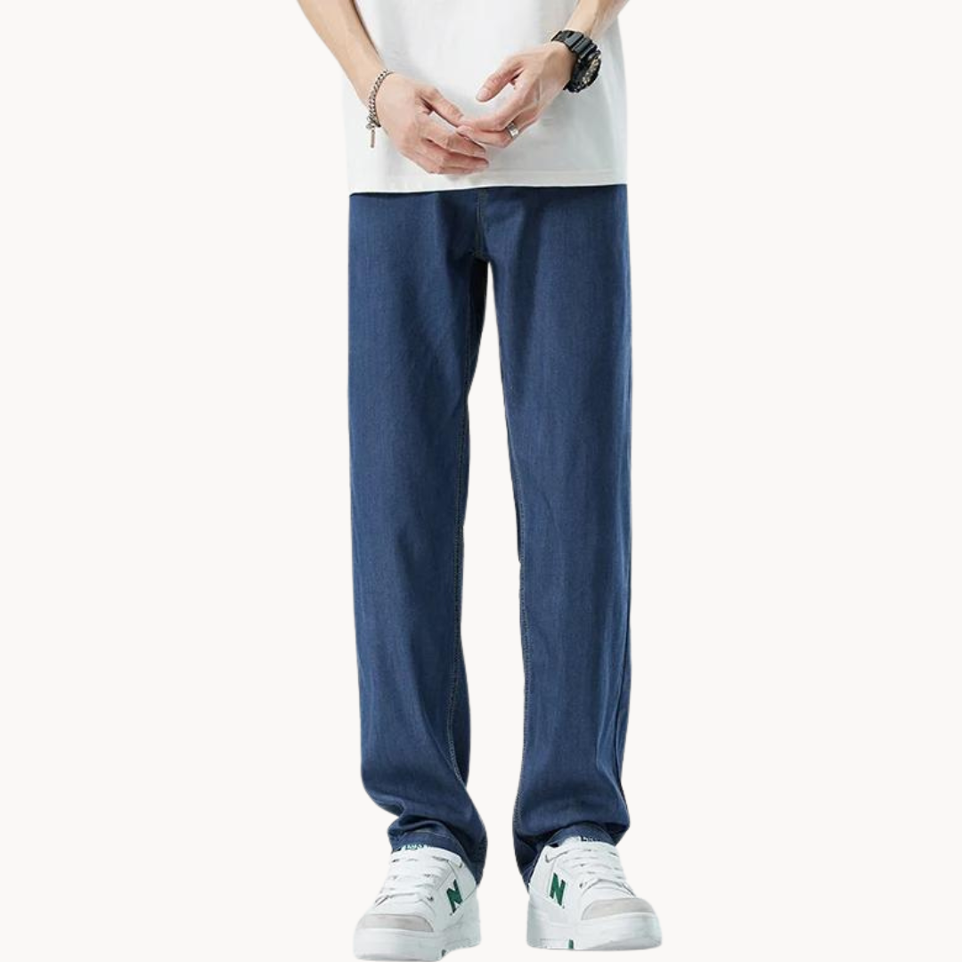 Tom Hollinger | Herren Straight Leg Hose Aus Lyocellmischung Mit 5 Taschen