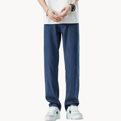 Tom Hollinger | Herren Straight Leg Hose Aus Lyocellmischung Mit 5 Taschen