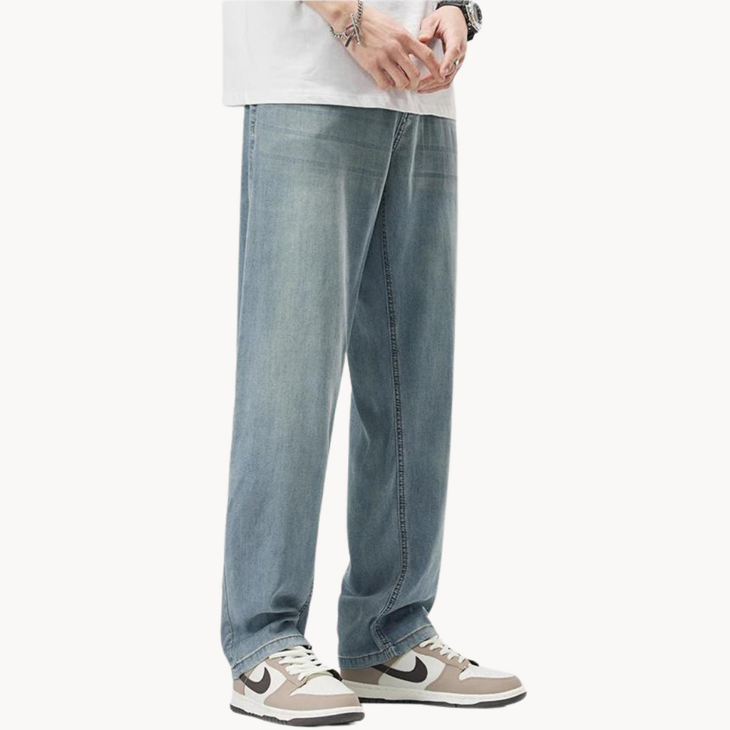 Tom Hollinger | Herren Straight Leg Hose Aus Lyocellmischung Mit 5 Taschen