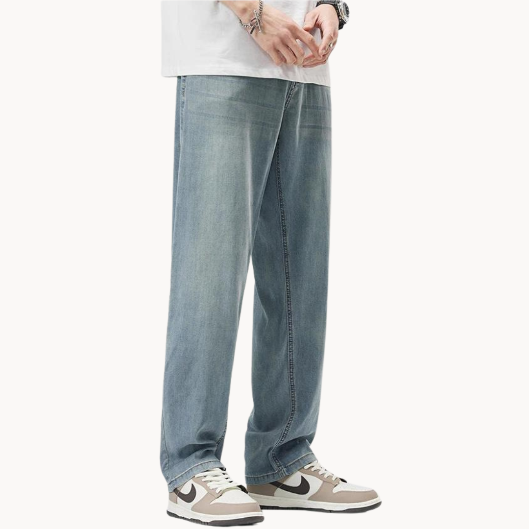 Tom Hollinger | Herren Straight Leg Hose Aus Lyocellmischung Mit 5 Taschen