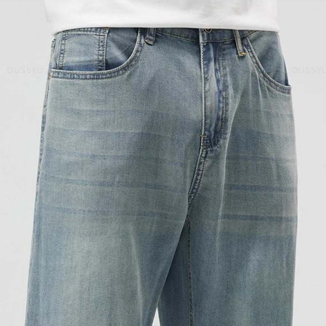 Tom Hollinger | Herren Straight Leg Hose Aus Lyocellmischung Mit 5 Taschen