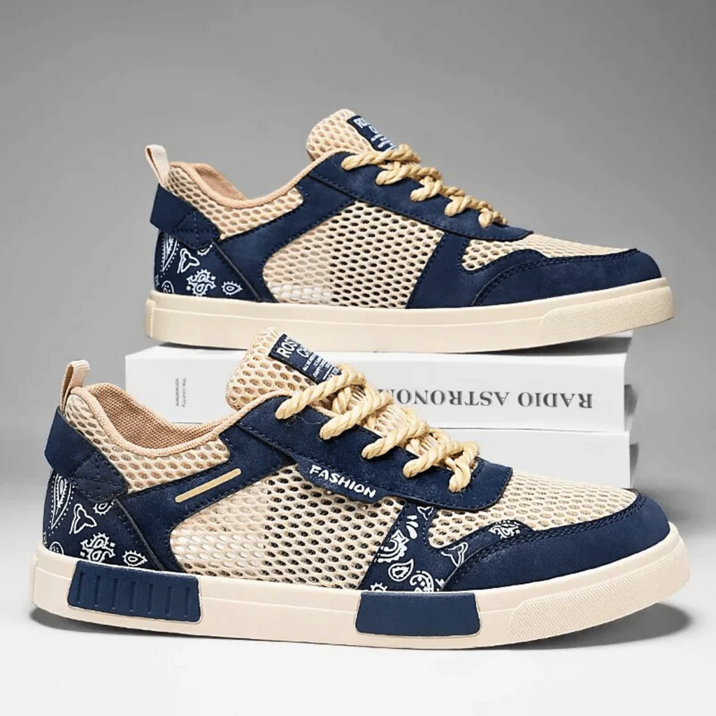 Tom Hollinger |  Herren Mesh Sneaker Zum Schnüren Mit Vulkanisierter Sohle