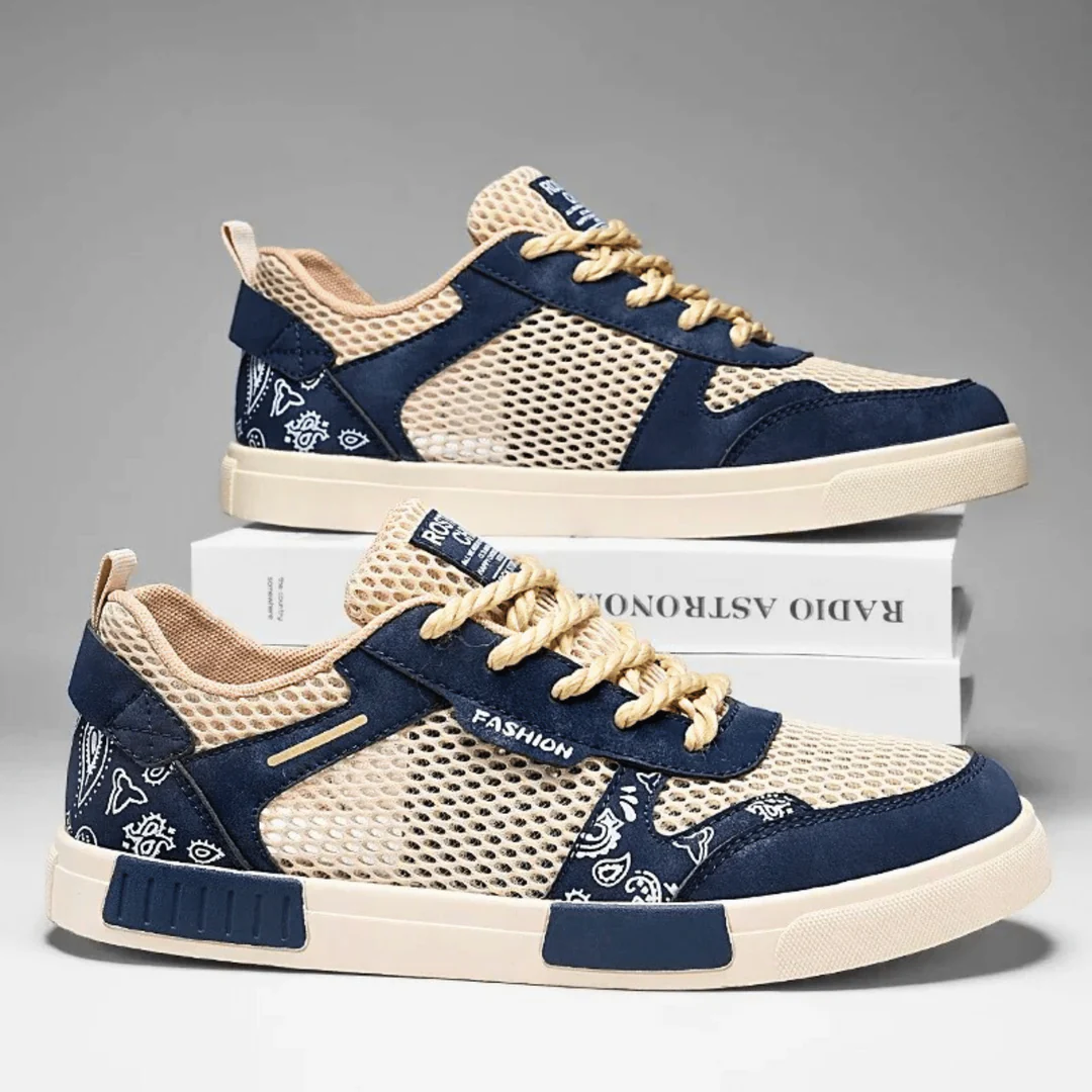 Tom Hollinger |  Herren Mesh Sneaker Zum Schnüren Mit Vulkanisierter Sohle