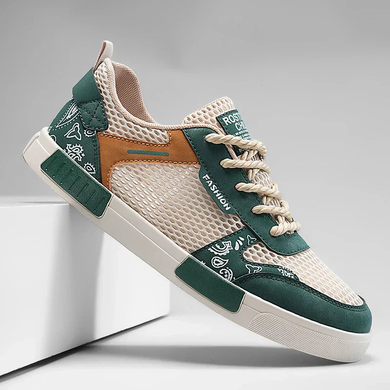 Tom Hollinger |  Herren Mesh Sneaker Zum Schnüren Mit Vulkanisierter Sohle