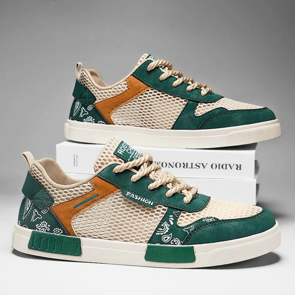 Tom Hollinger |  Herren Mesh Sneaker Zum Schnüren Mit Vulkanisierter Sohle