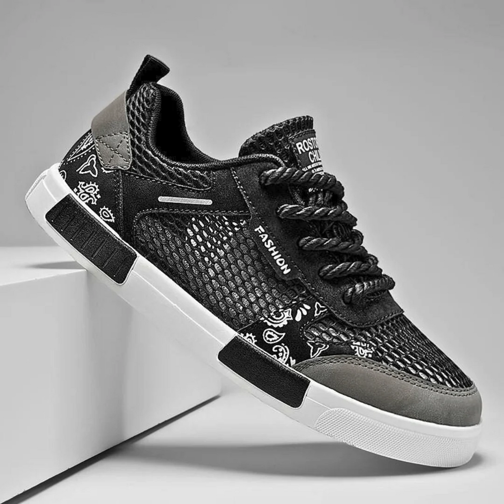 Tom Hollinger |  Herren Mesh Sneaker Zum Schnüren Mit Vulkanisierter Sohle