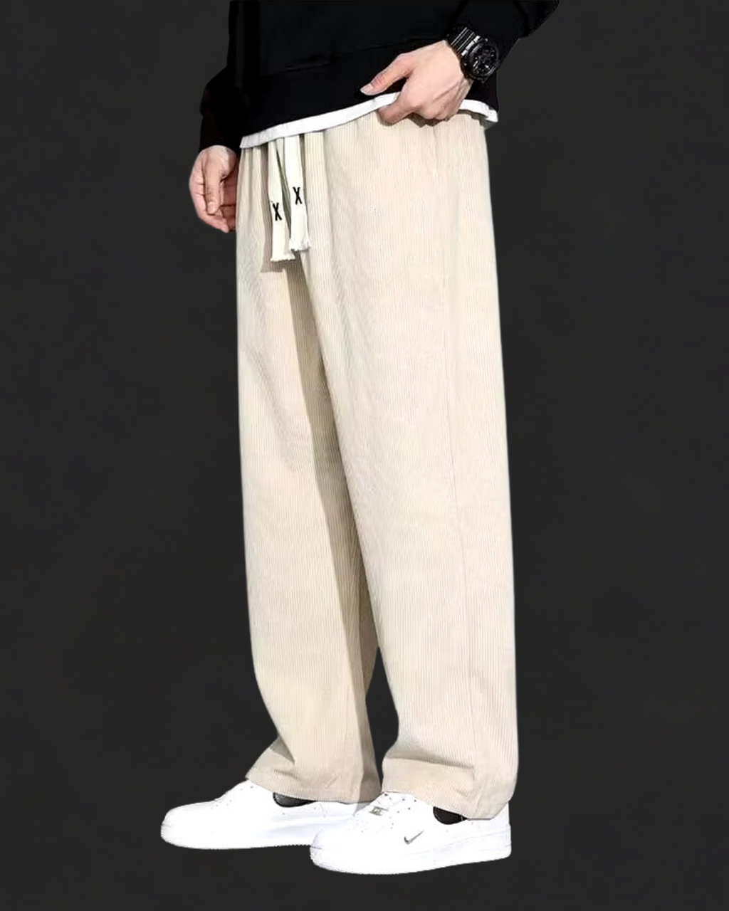 Tom Hollinger | Herren Cordhose Mit Kordelzug Und Geradem Bein