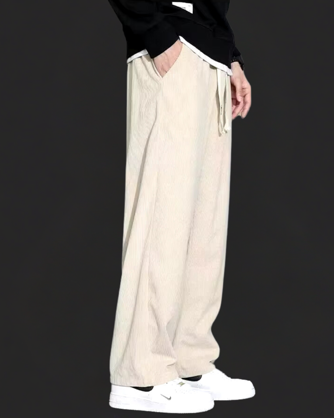 Tom Hollinger | Herren Cordhose Mit Kordelzug Und Geradem Bein