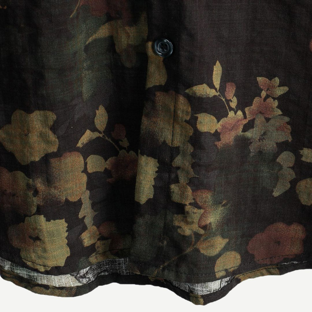 Tom Hollinger | Herren Kurzarmhemd Mit Blumenprint Und Knopfleiste