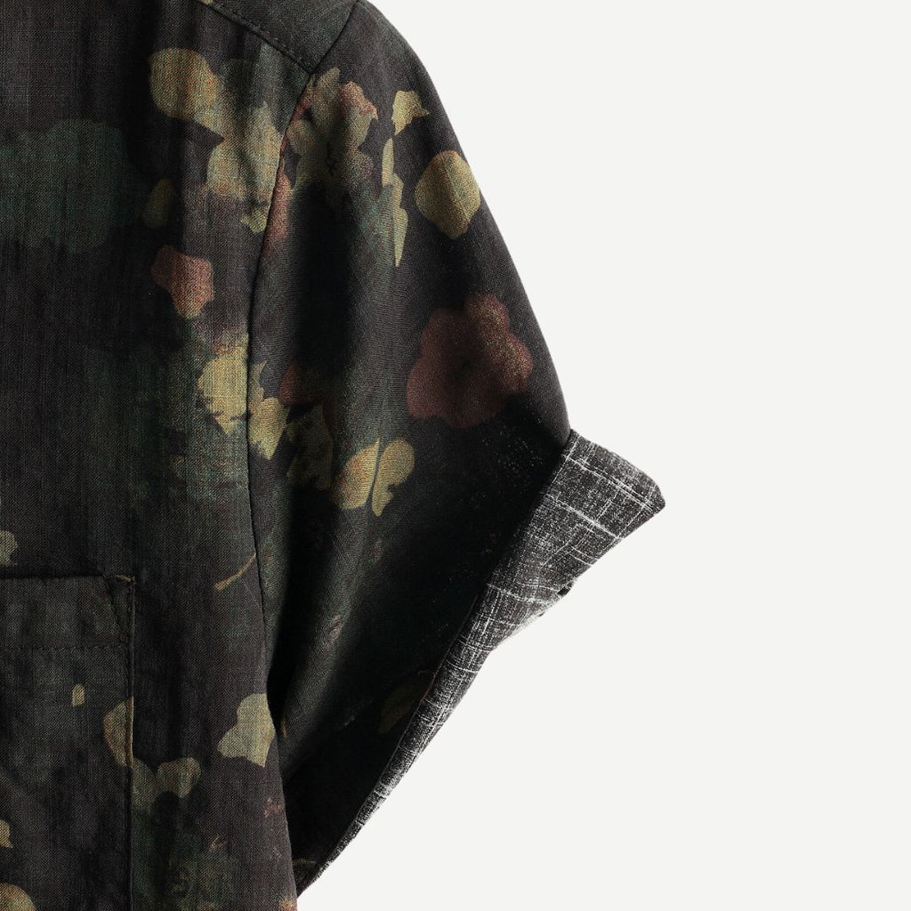Tom Hollinger | Herren Kurzarmhemd Mit Blumenprint Und Knopfleiste