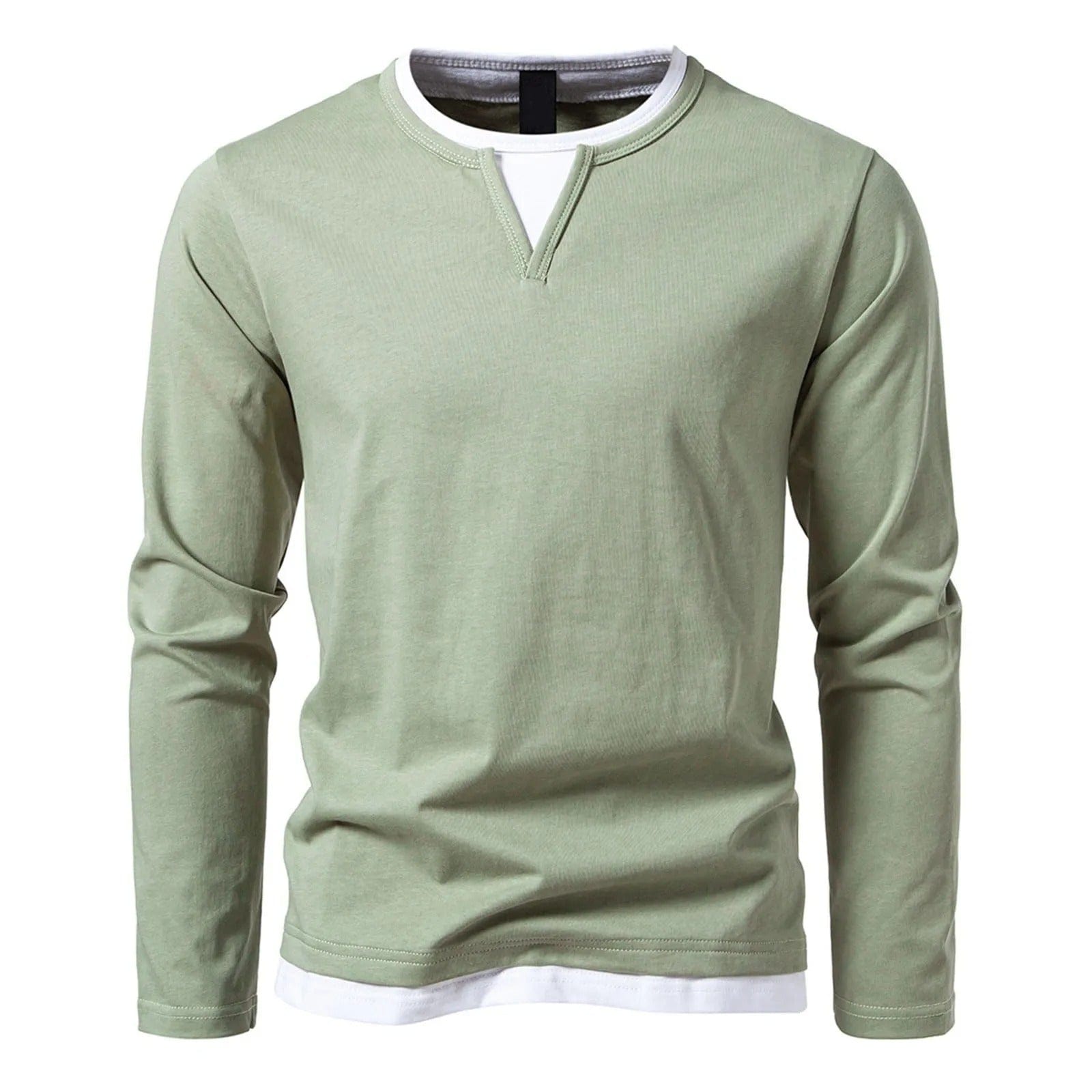 Tom Hollinger | Herren Stilvolles Langarmhemd Slim Fit Freizeitoberteil