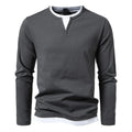 Tom Hollinger | Herren Stilvolles Langarmhemd Slim Fit Freizeitoberteil