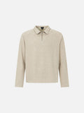 Tom Hollinger | Damen Langarm Polo Shirt Mit Halbzip