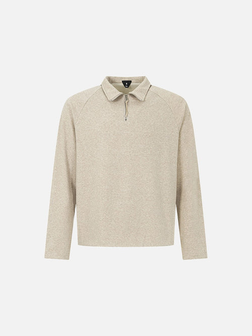 Tom Hollinger | Damen Langarm Polo Shirt Mit Halbzip