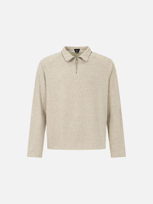 Tom Hollinger | Damen Langarm Polo Shirt Mit Halbzip
