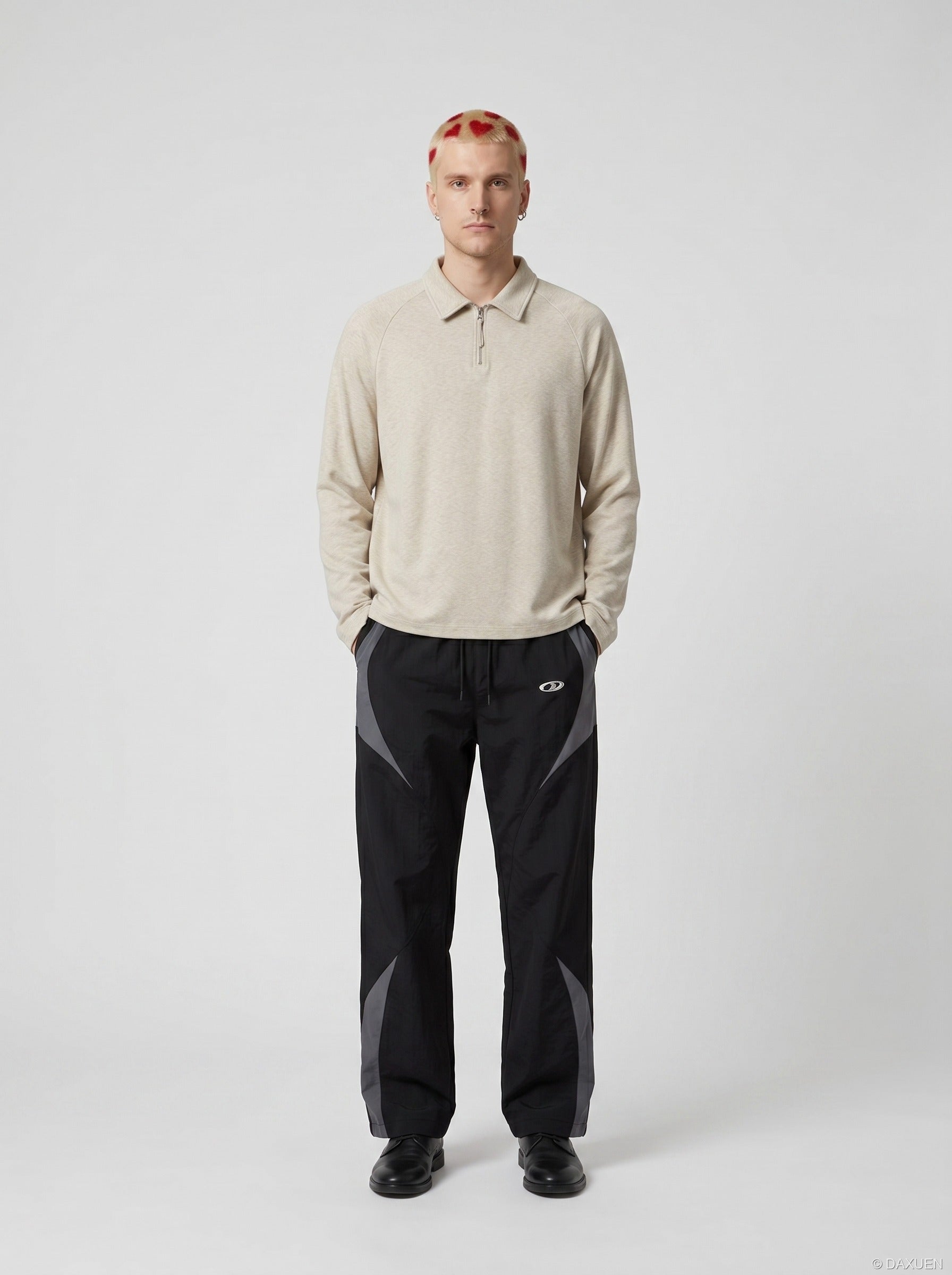 Tom Hollinger | Damen Langarm Polo Shirt Mit Halbzip