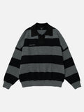 Tom Hollinger | Damen Gestreifter Oversize Strickpullover