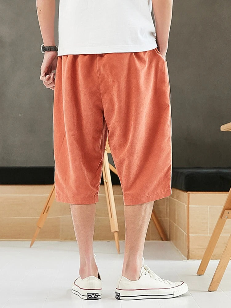Tom Hollinger | Lässige Kord-Shorts mit weitem Bein