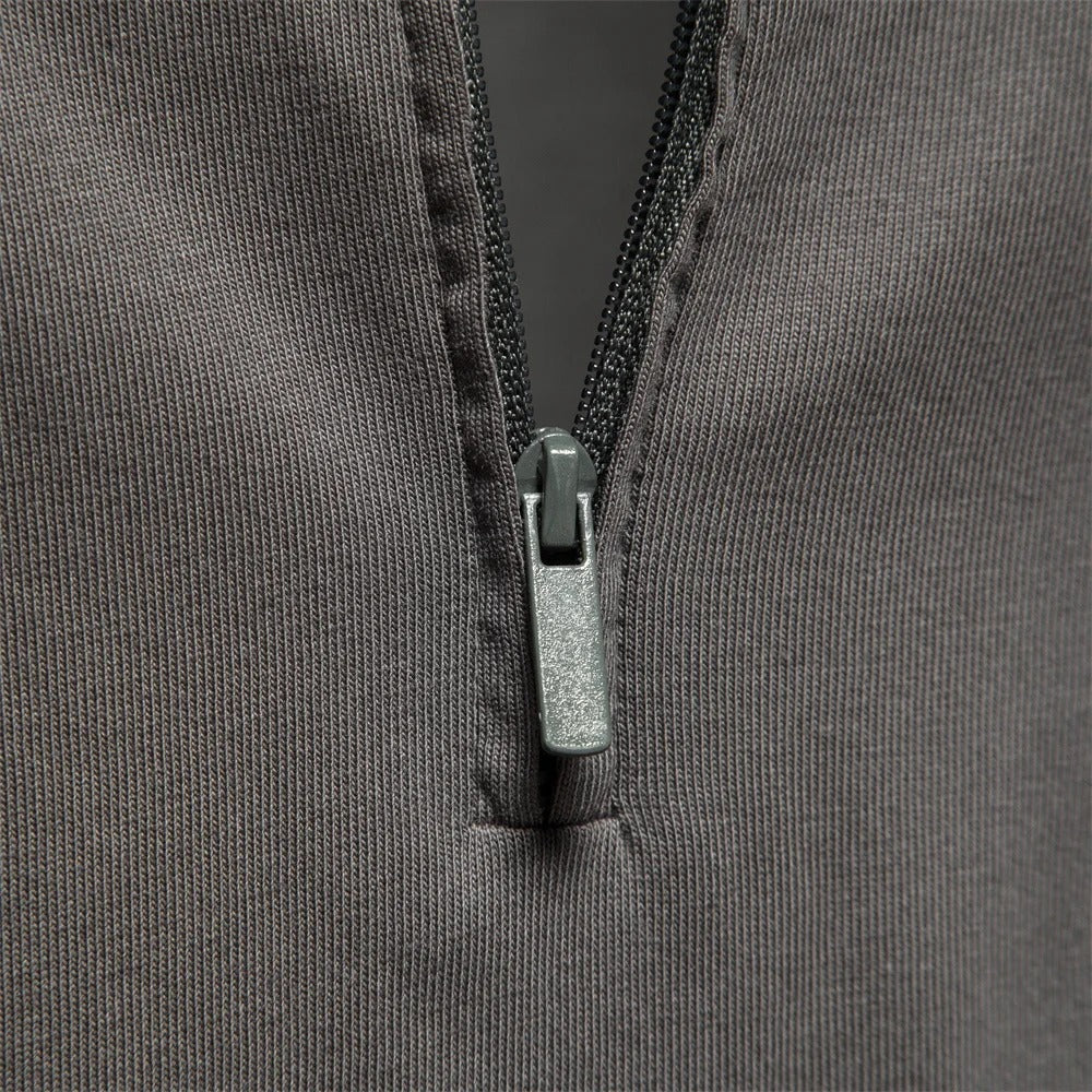 Tom Hollinger | Langarm-Poloshirt mit Reißverschluss
