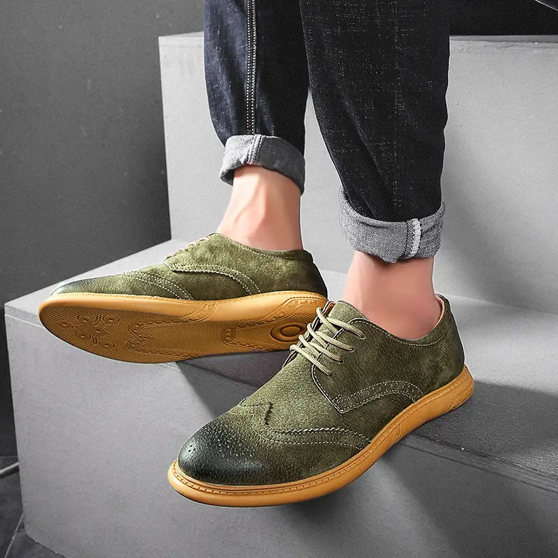 Tom Hollinger | Herren atmungsaktive Oxford Schnürschuhe für Freizeit und Business