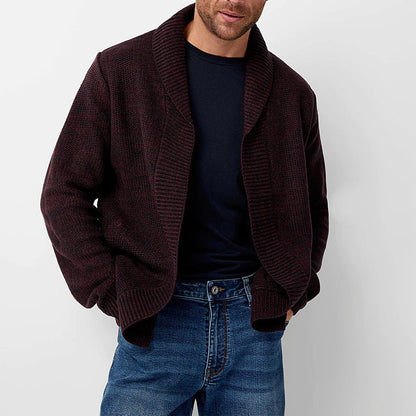 Tom Hollinger | Herren Wollstrick-Cardigan-Pullover