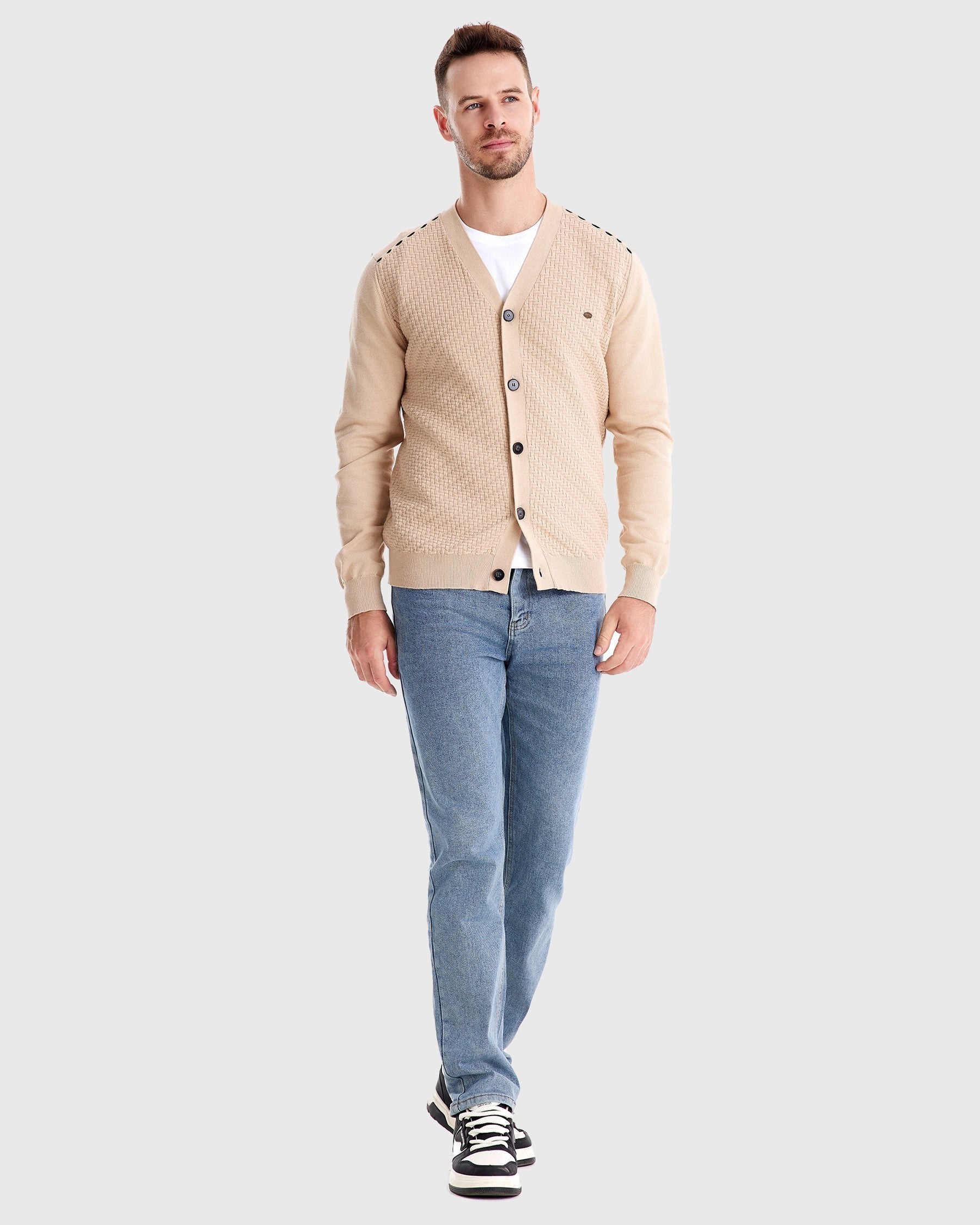 Tom Hollinger | Gestrickter Cardigan mit Knöpfen
