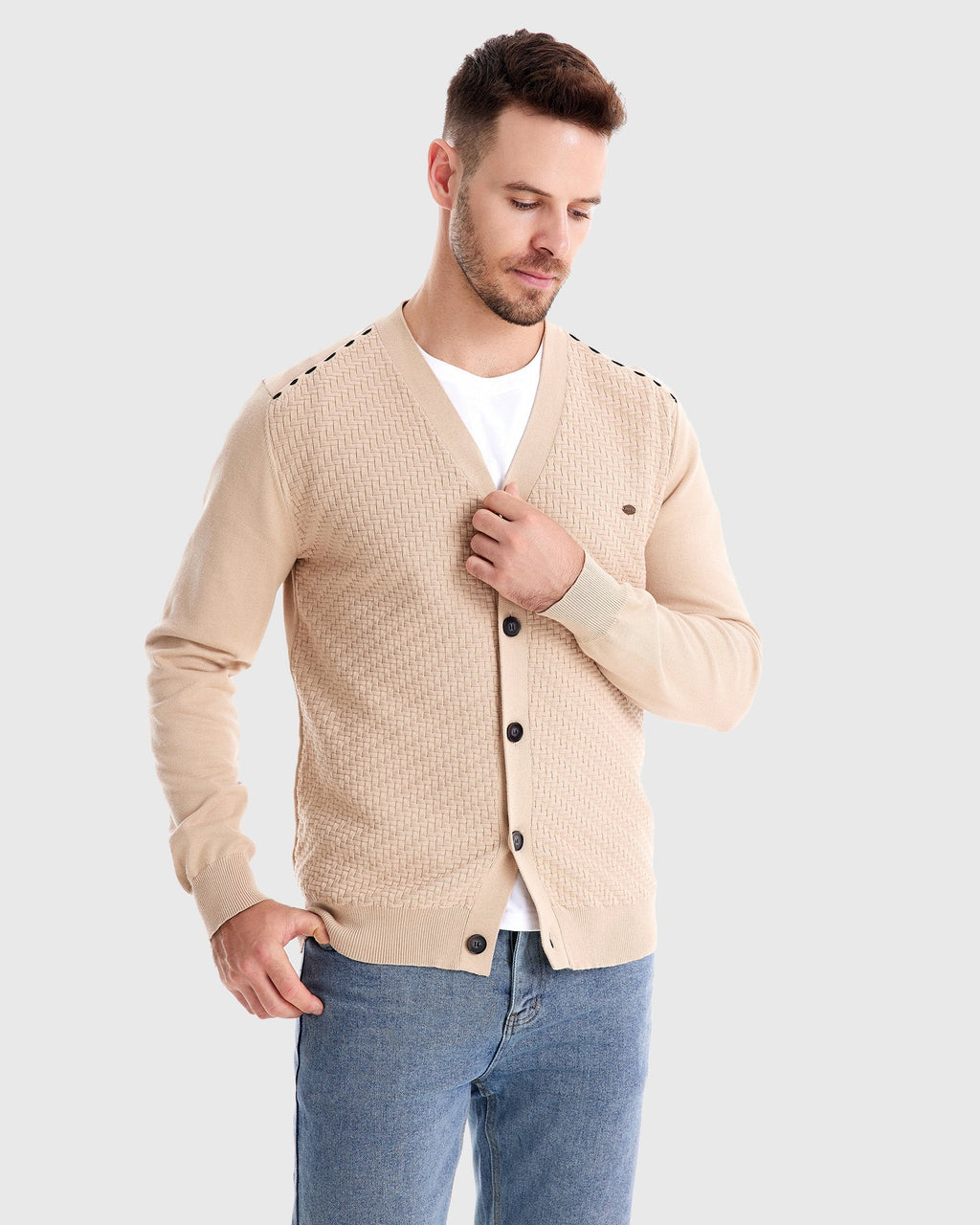 Tom Hollinger | Gestrickter Cardigan mit Knöpfen