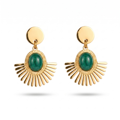 Jade Jhumka Earrings